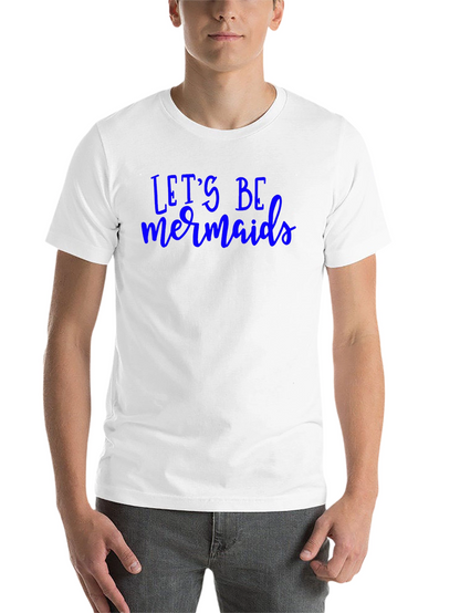 Lets Be Mermaids Graphic Tee - Trendy Black T-Shirt