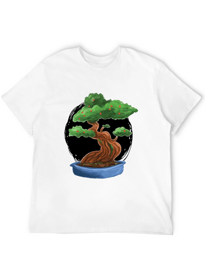 Bonsai Tree Graphic Tee - Unique Artistic Design