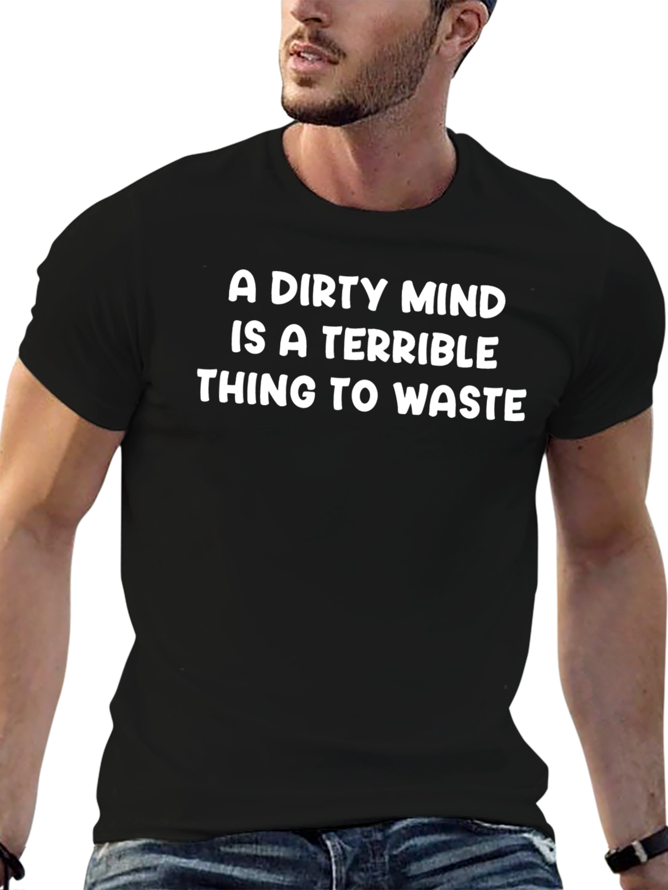 Dirty Mind Graphic Tee - Funny Statement Shirt