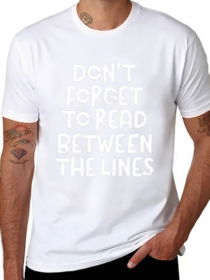 Read Between the Lines Graphic T-Shirt
