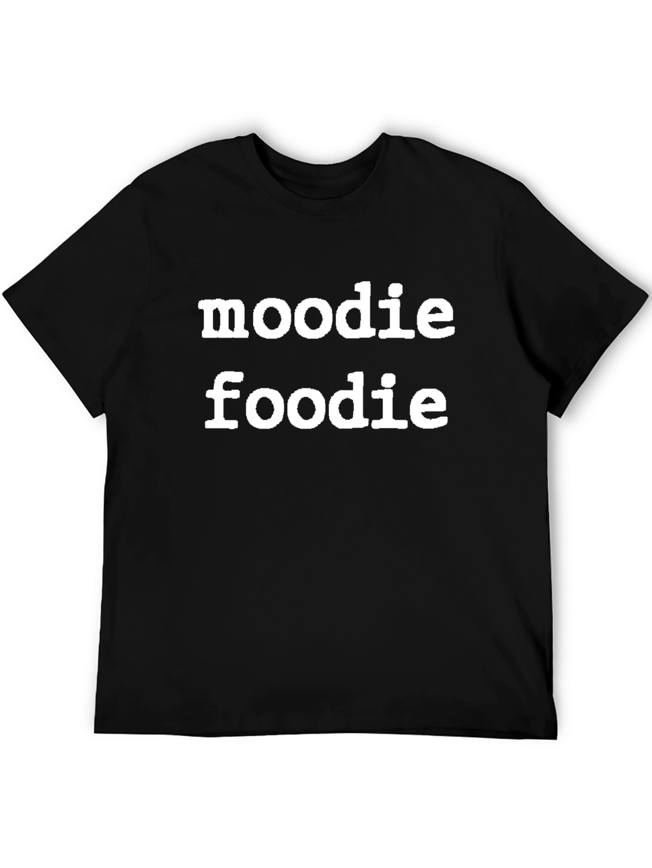 Moodie Foodie Black T-Shirt Casual Wear
