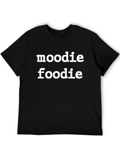 Moodie Foodie Black T-Shirt Casual Wear