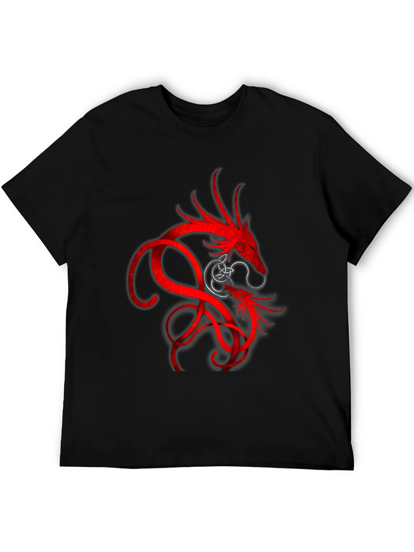 Red Dragon Graphic Black T-Shirt