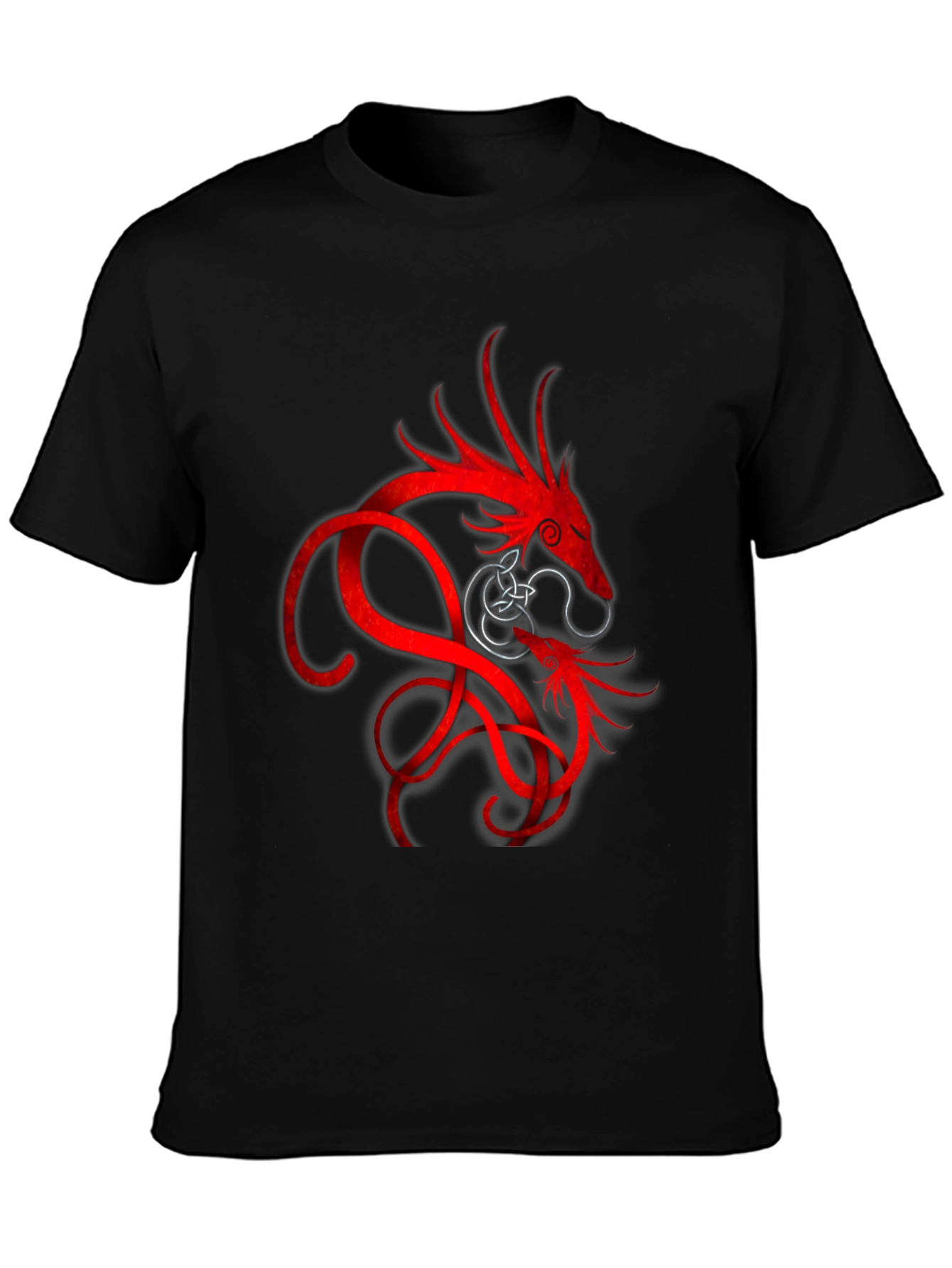 Red Dragon Graphic Black T-Shirt