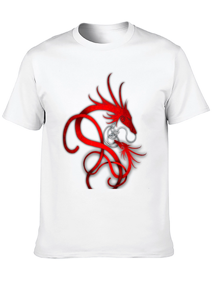 Red Dragon Graphic Black T-Shirt