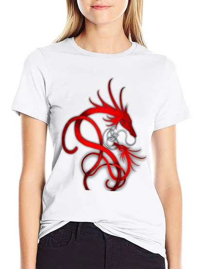 Red Dragon Graphic Black T-Shirt