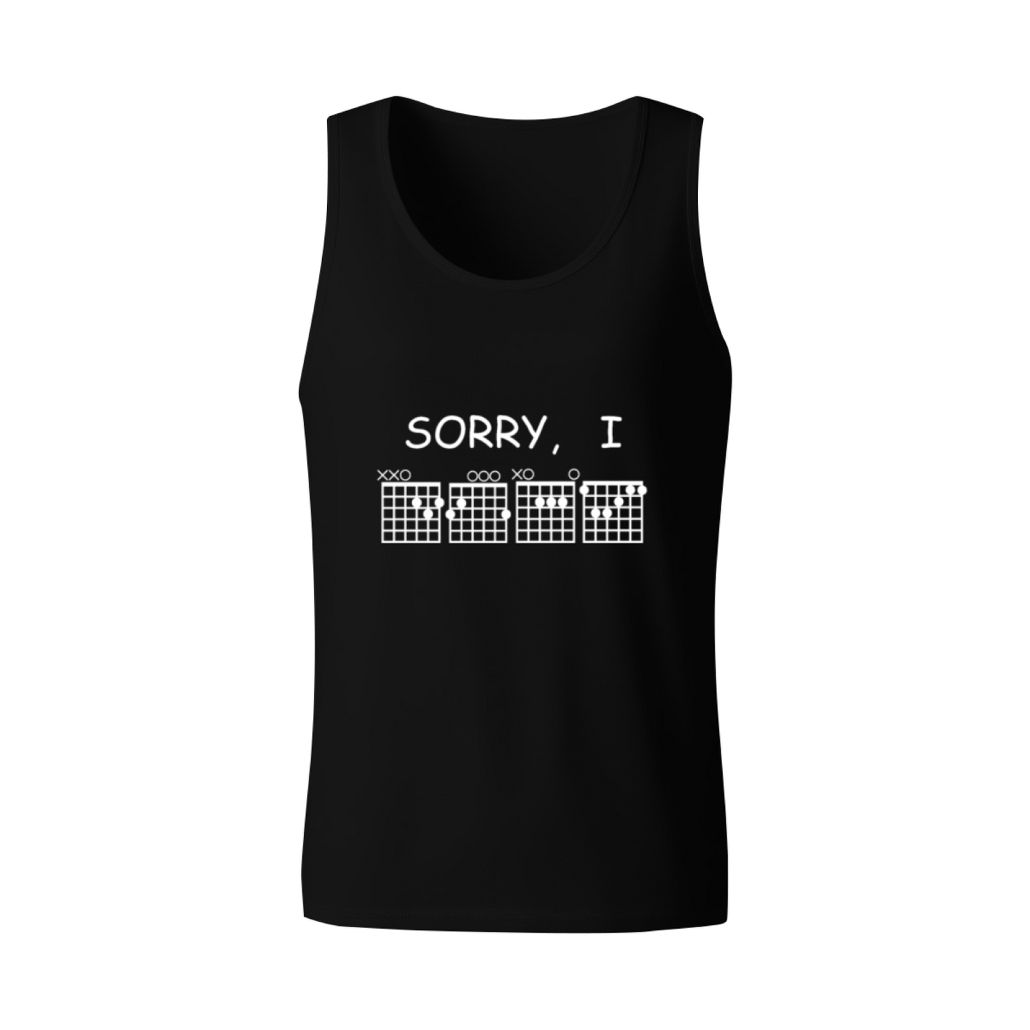 Sorry I Have Guitar Chords Funny Musician Men¡¯s Tank Top