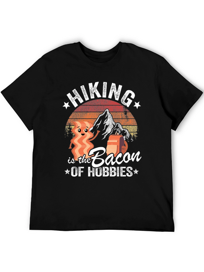 Hiking is the Bacon of Hobbies Graphic T-Shirt