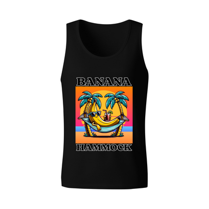 Retro Tropical Banana Hammock Beach Tank Top