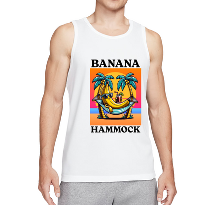 Retro Tropical Banana Hammock Beach Tank Top