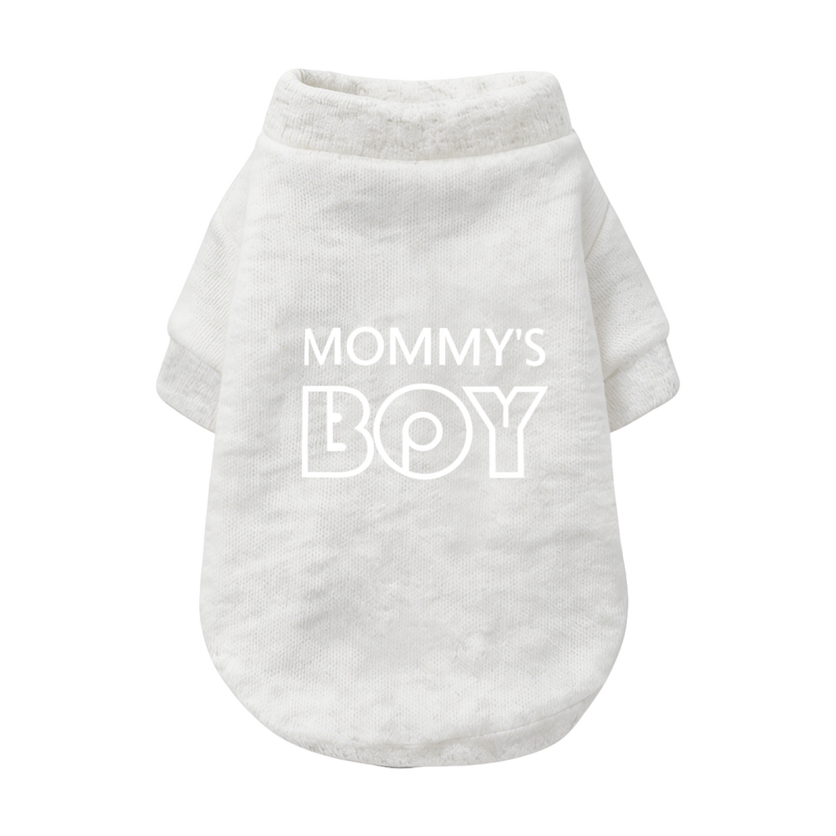 MOMMY'S BOY Cool Letter Pet Cardigan Sweater