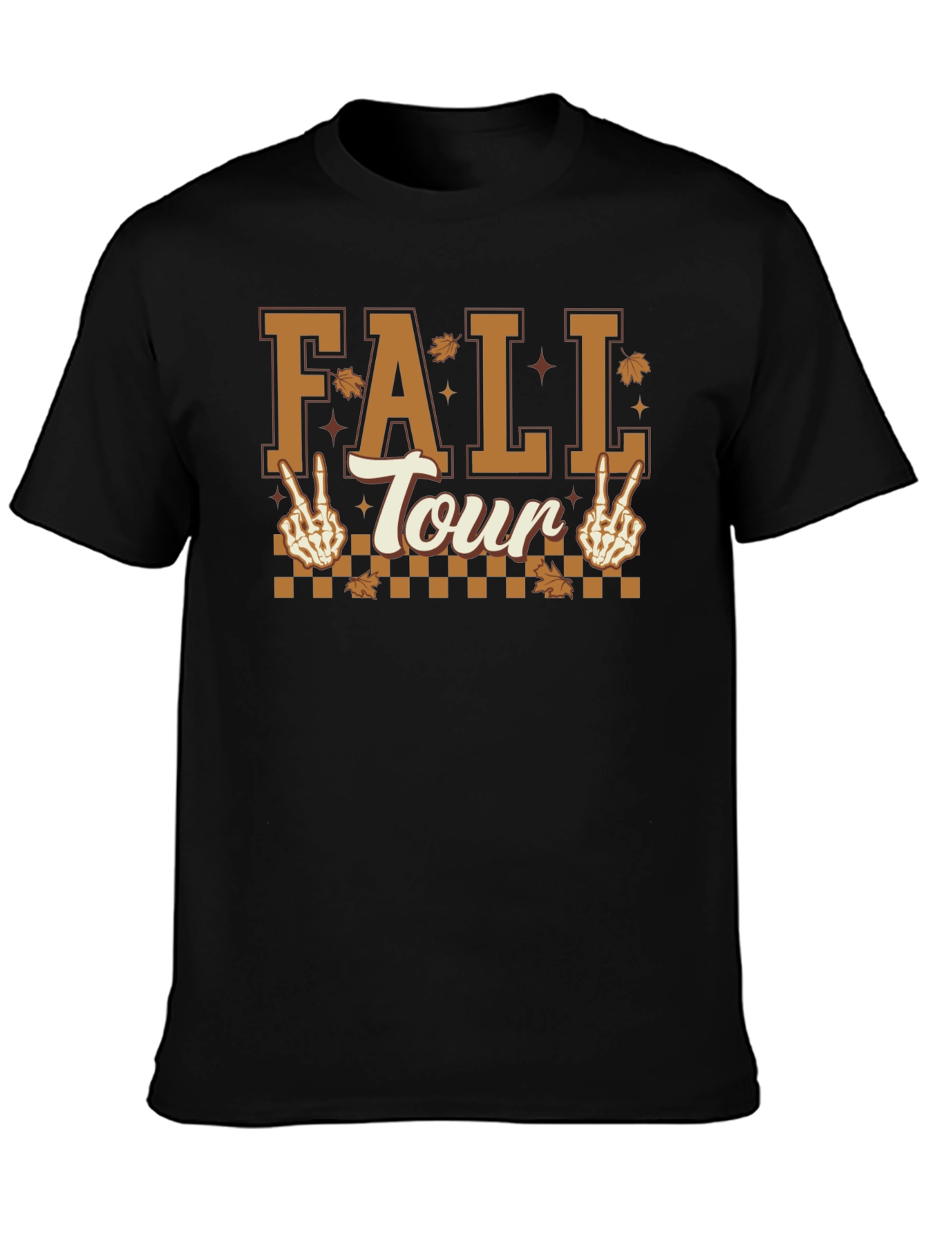 Fall Tour Skeleton Peace Sign T-Shirt