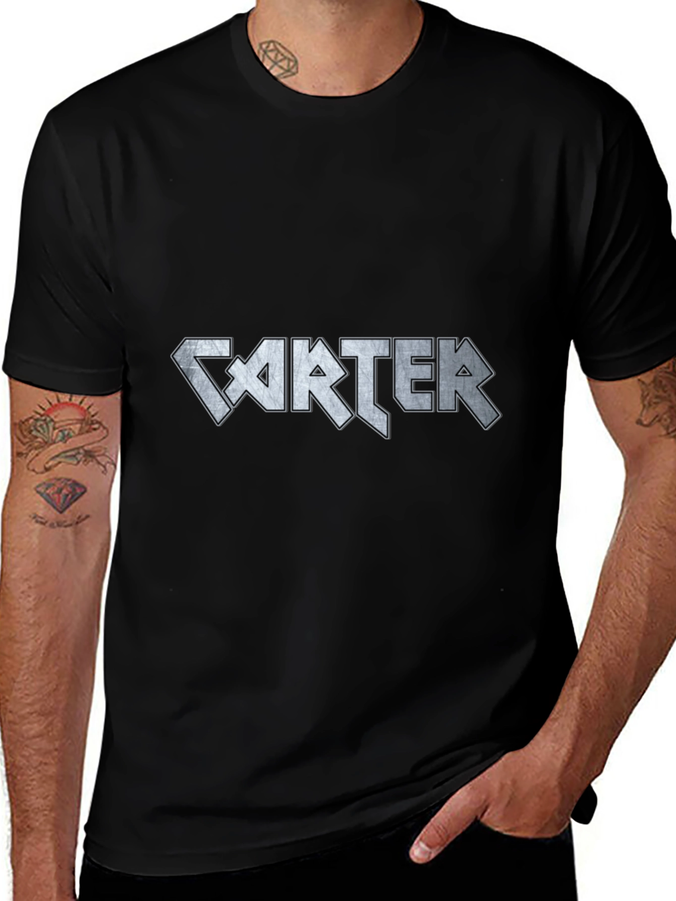 Carter Band Graphic T-Shirt Cool Rock Concert Tee
