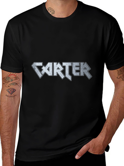 Carter Band Graphic T-Shirt Cool Rock Concert Tee