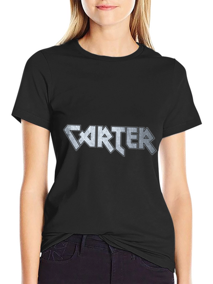 Carter Band Graphic T-Shirt Cool Rock Concert Tee
