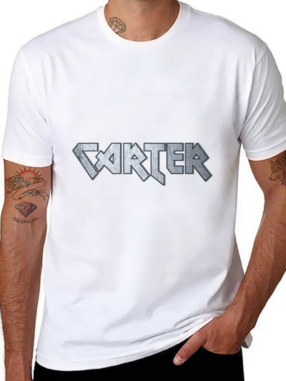 Carter Band Graphic T-Shirt Cool Rock Concert Tee
