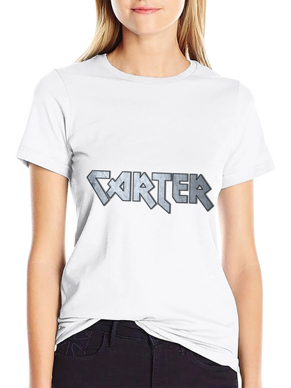 Carter Band Graphic T-Shirt Cool Rock Concert Tee
