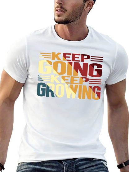 Keep Going Keep Growing Black T-Shirt
