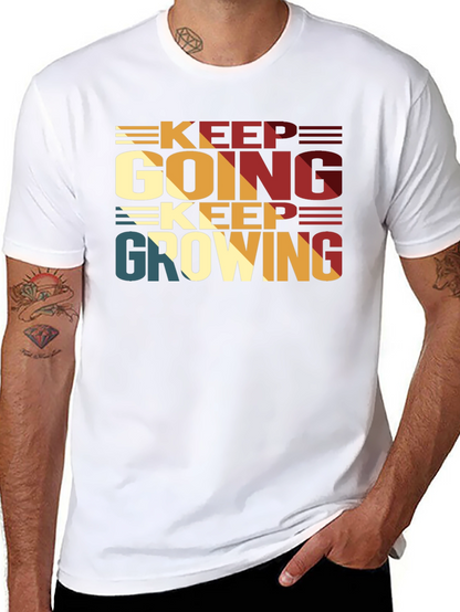 Keep Going Keep Growing Black T-Shirt
