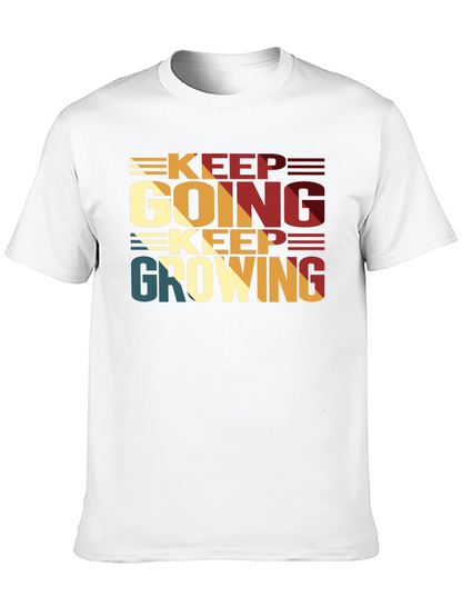 Keep Going Keep Growing Black T-Shirt