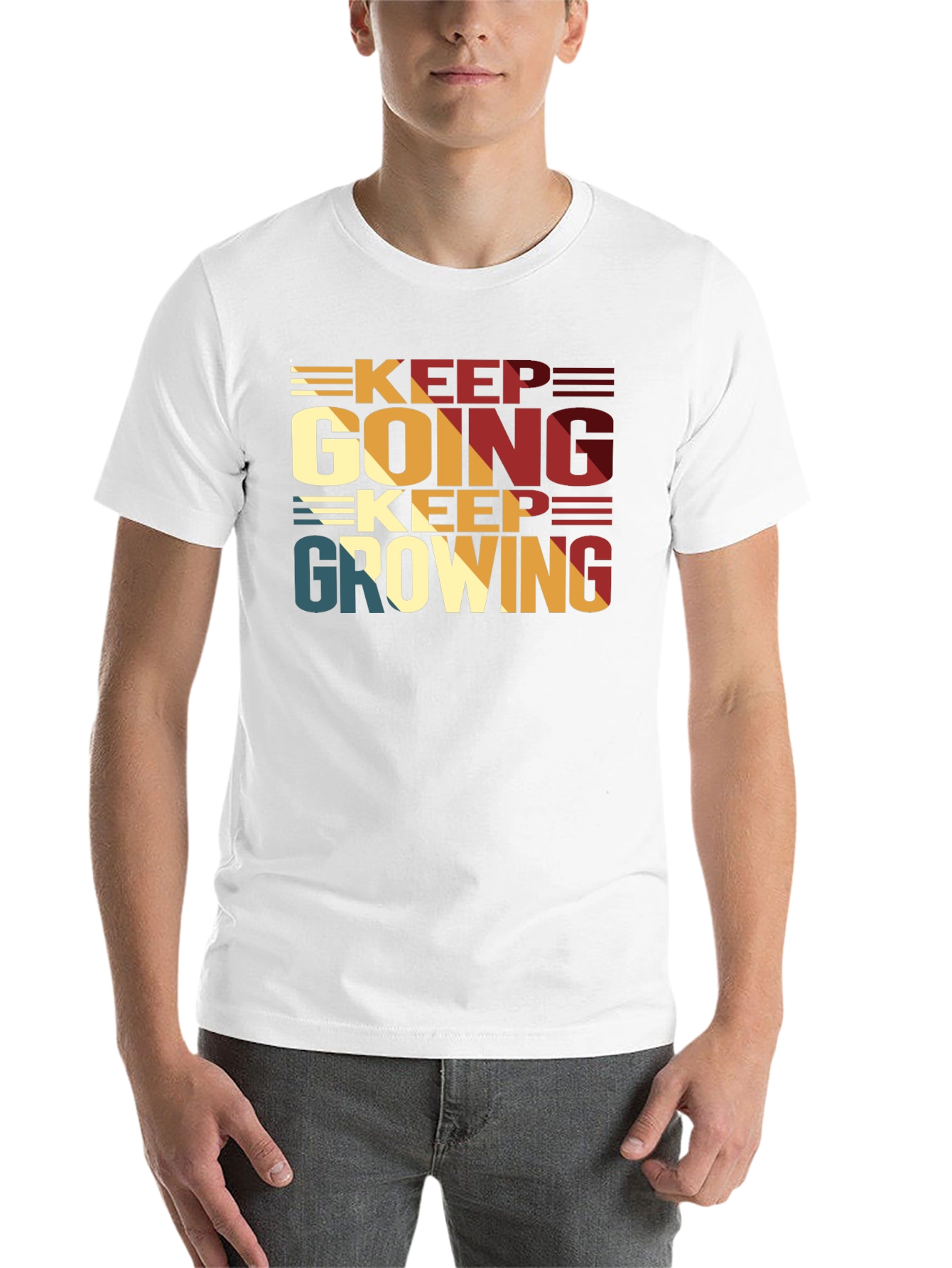 Keep Going Keep Growing Black T-Shirt