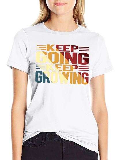 Keep Going Keep Growing Black T-Shirt