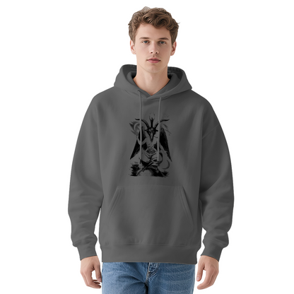 Dark Occult Goat Graphic Hoodie, Comfort Fit