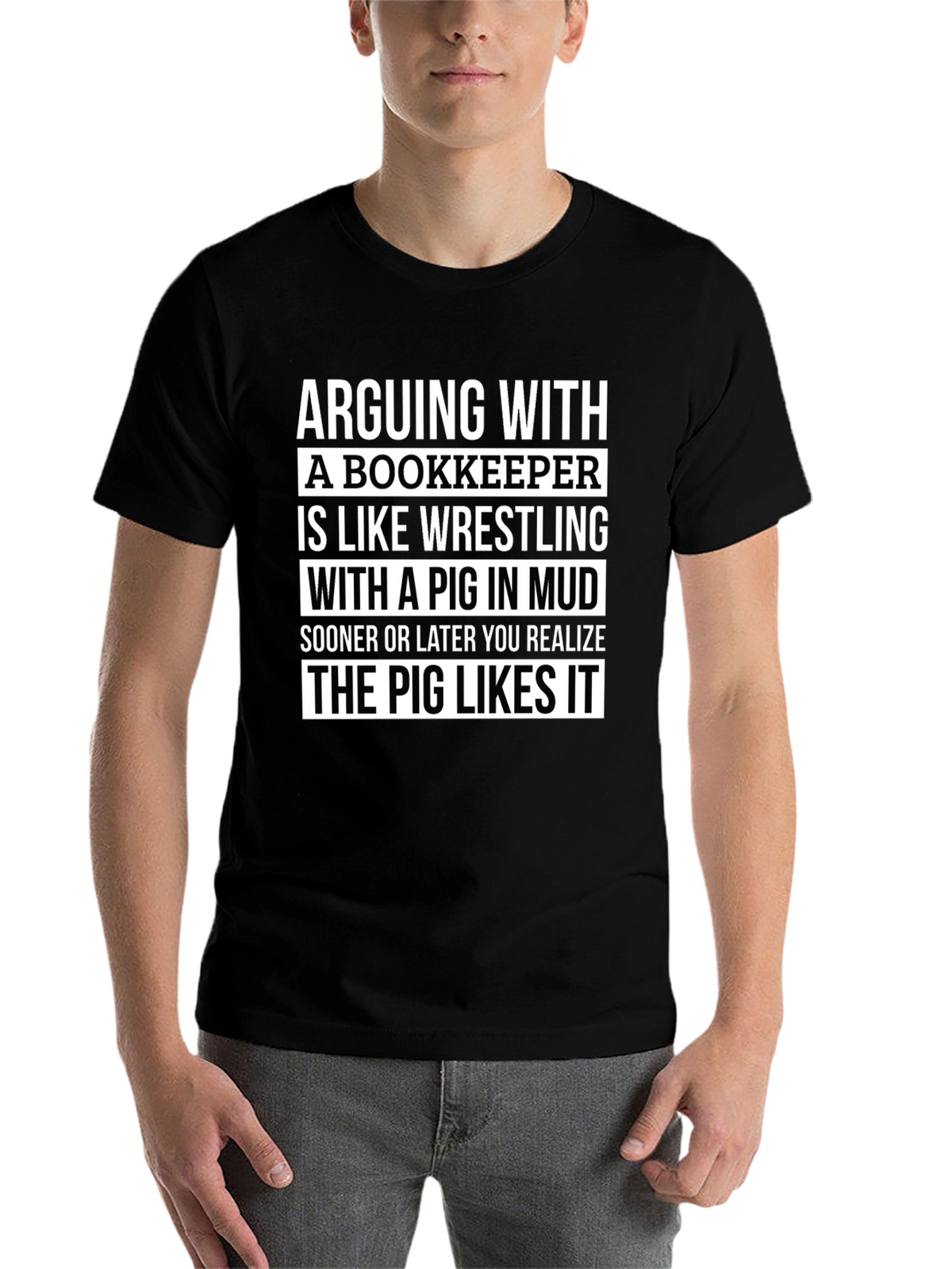 Arguing With a Bookkeeper Graphic Tee