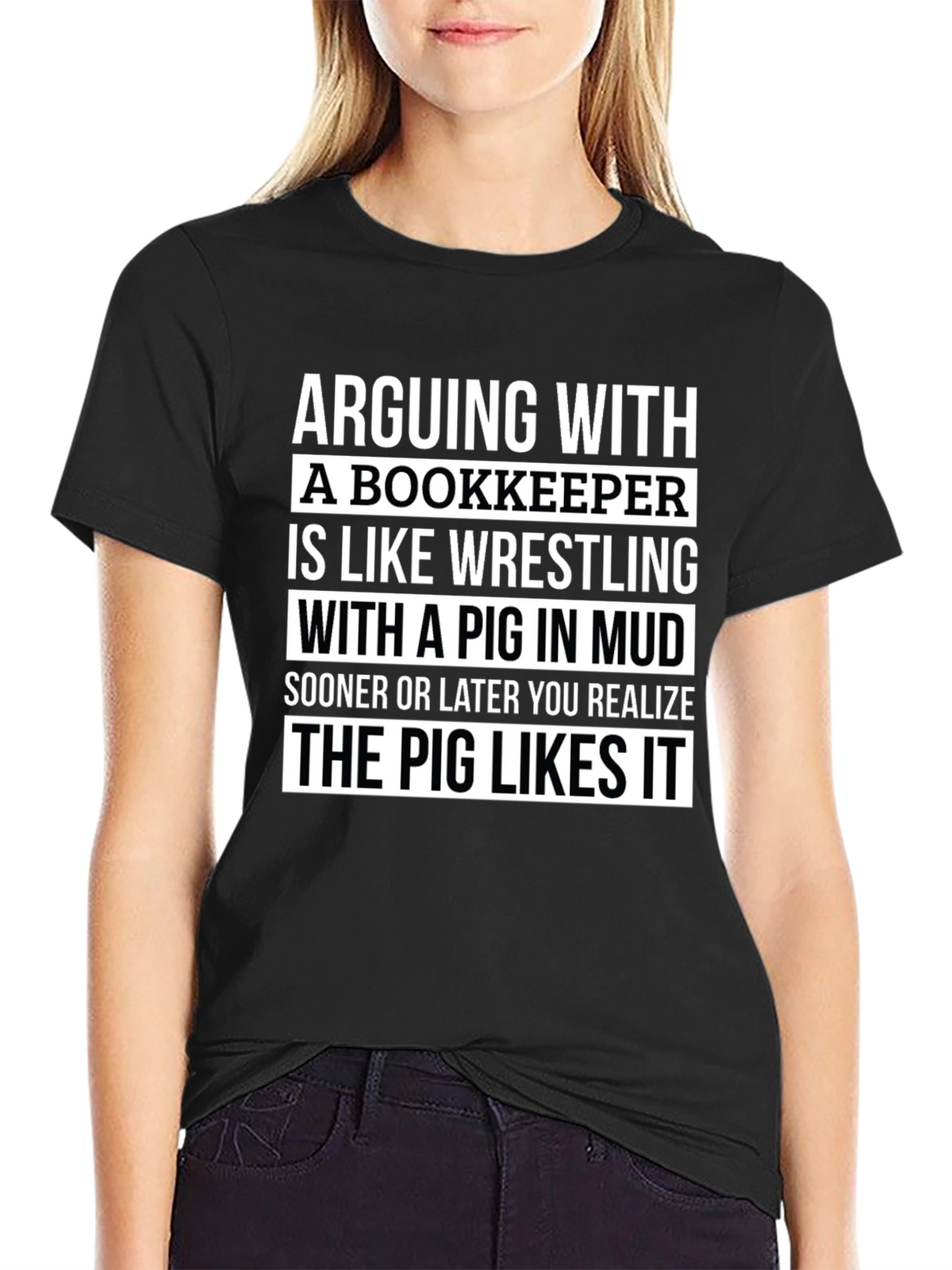 Arguing With a Bookkeeper Graphic Tee
