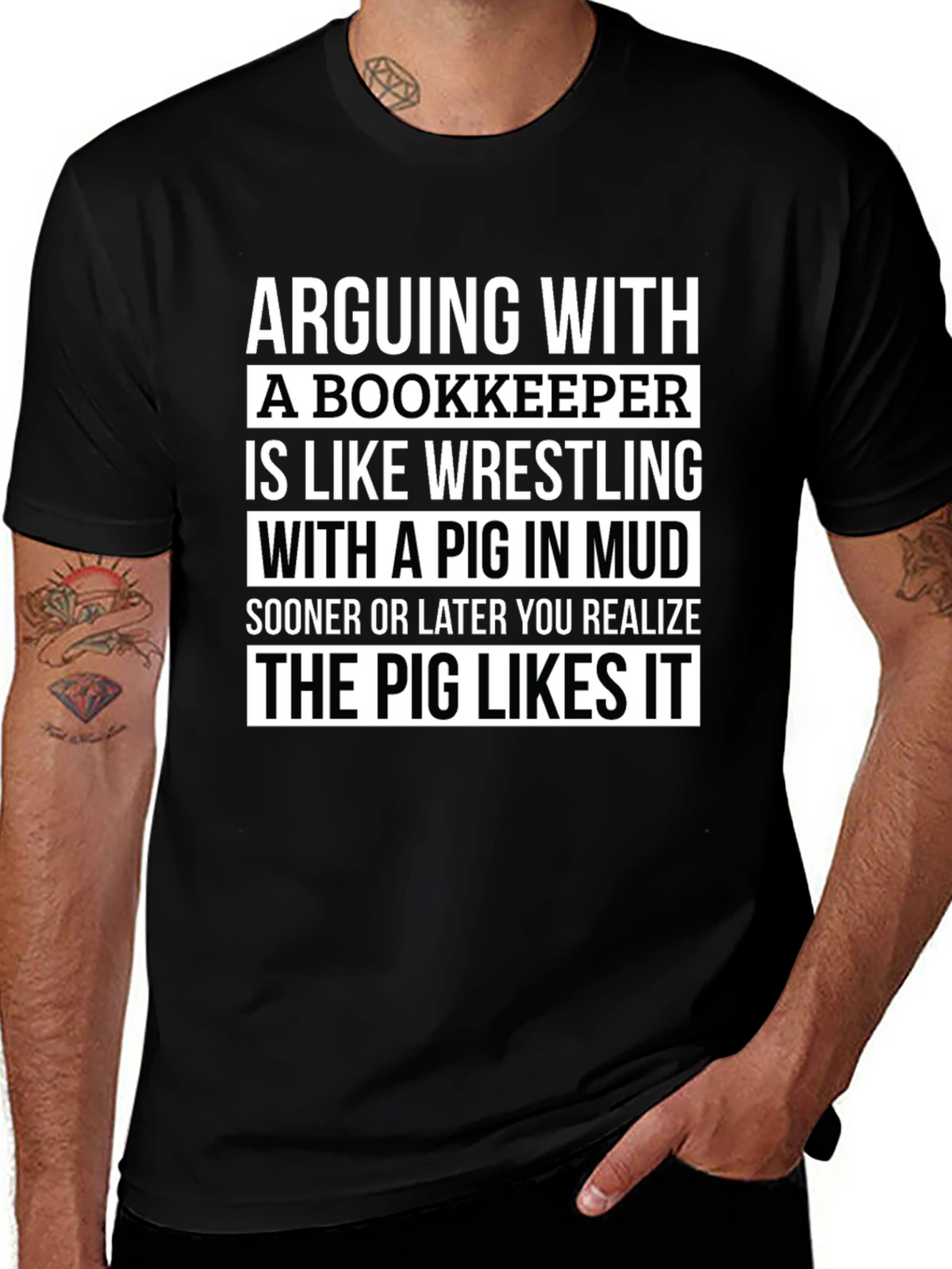 Arguing With a Bookkeeper Graphic Tee