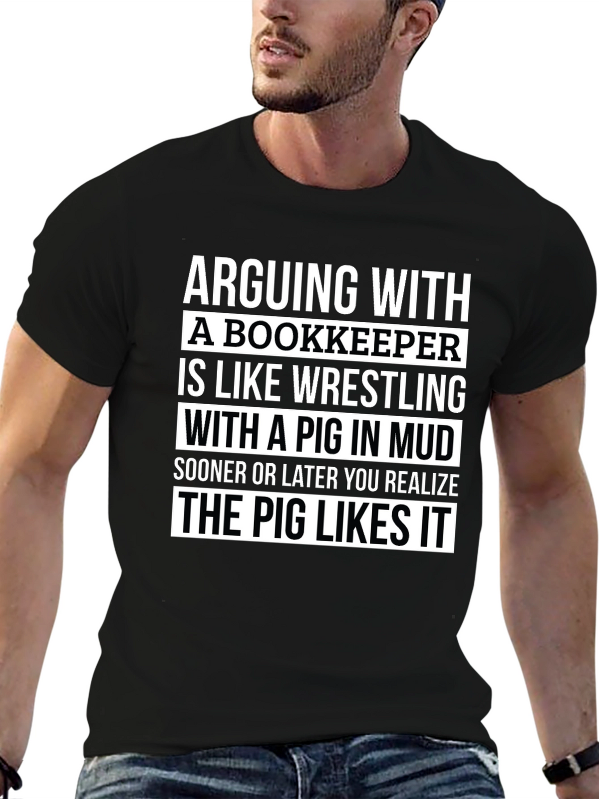 Arguing With a Bookkeeper Graphic Tee