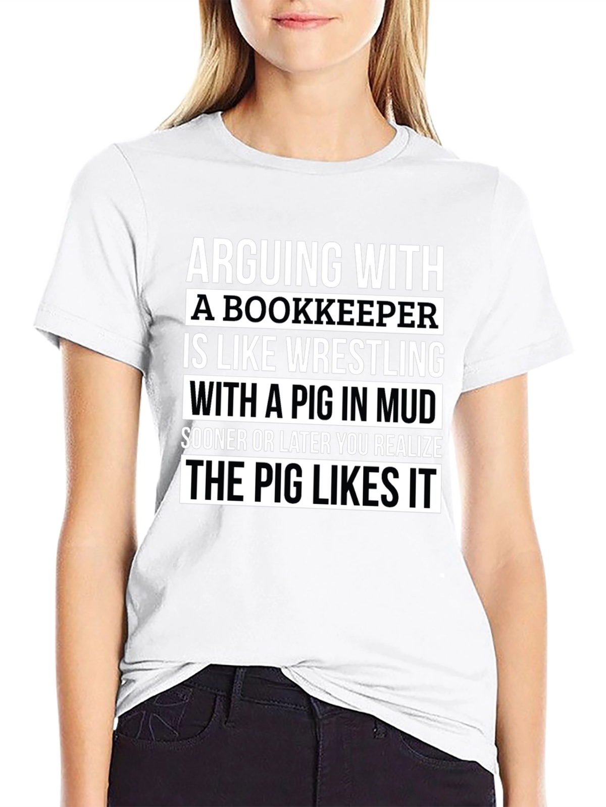 Arguing With a Bookkeeper Graphic Tee