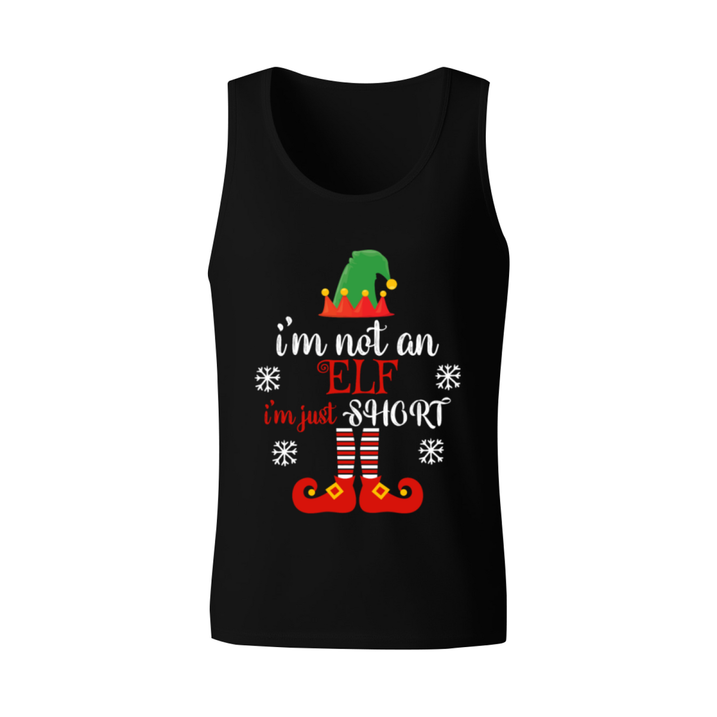 I¡¯m Not An Elf Just Short Christmas Funny Tank Tee