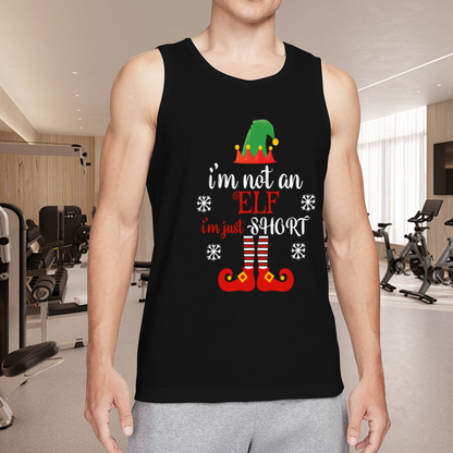 I¡¯m Not An Elf Just Short Christmas Funny Tank Tee