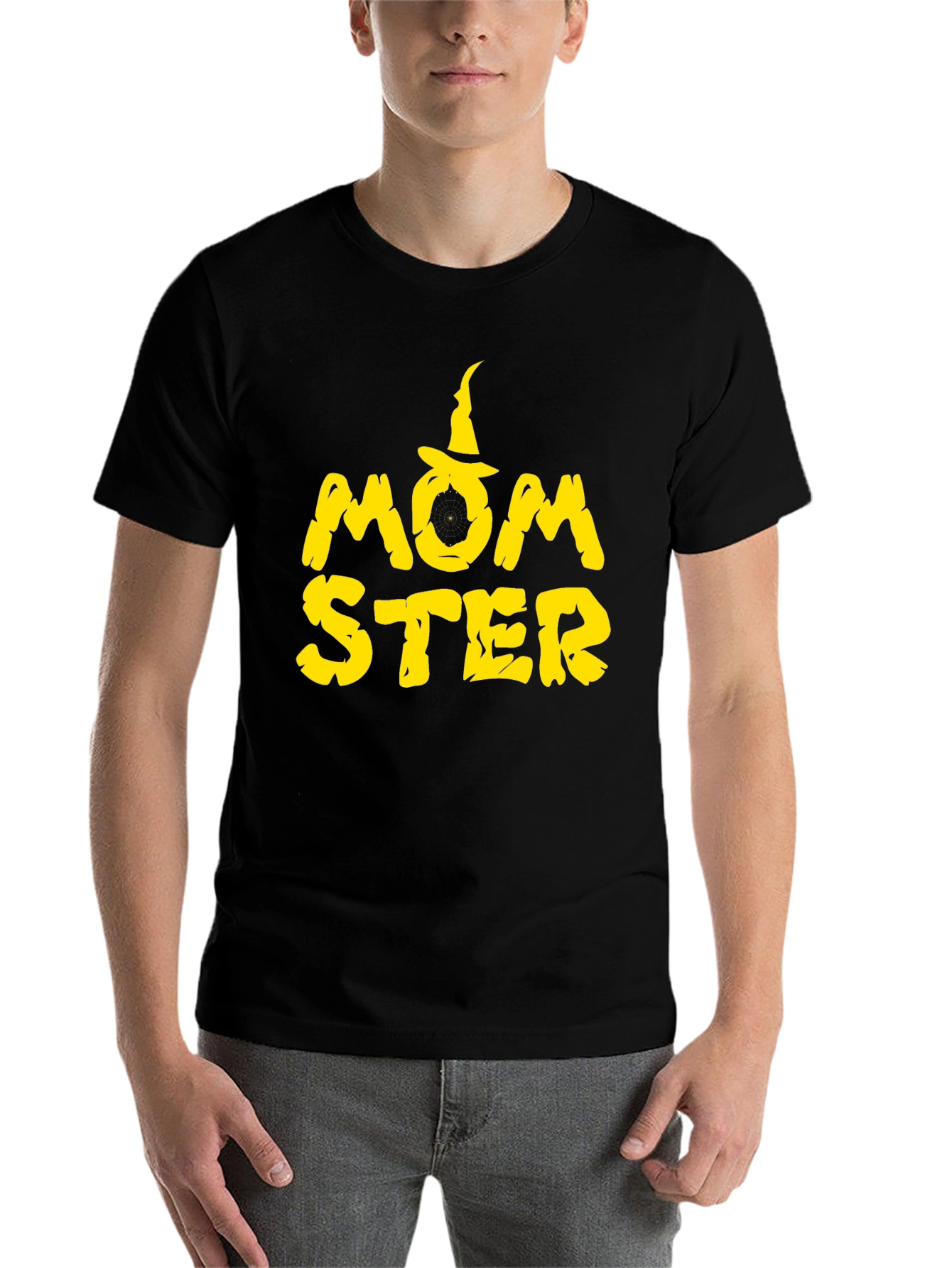 Momster Halloween T-Shirt - Black Tee