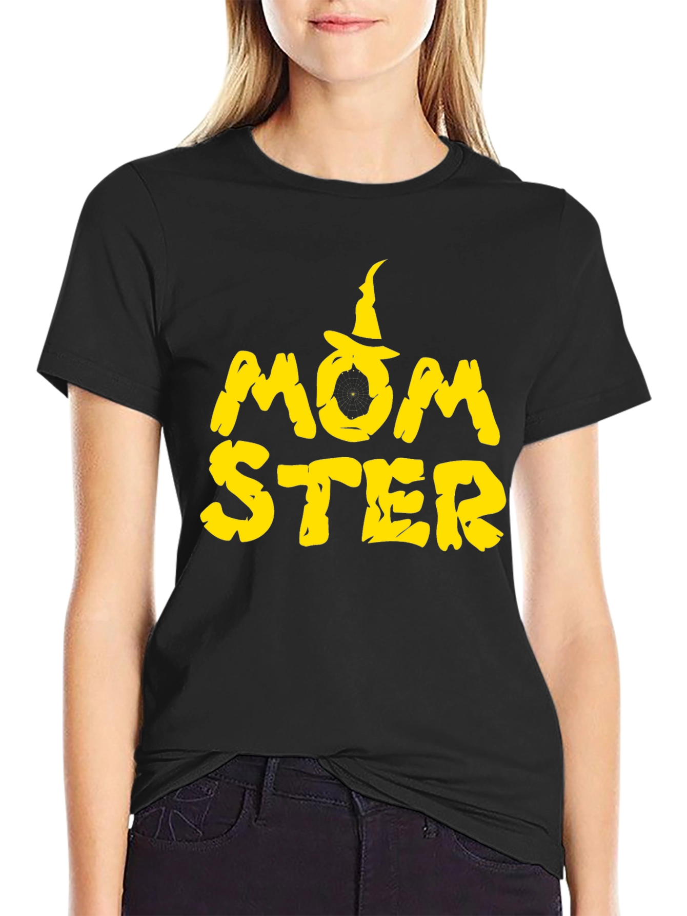 Momster Halloween T-Shirt - Black Tee