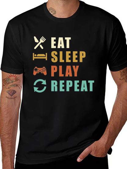 Eat Sleep Play Repeat Gamer T-Shirt