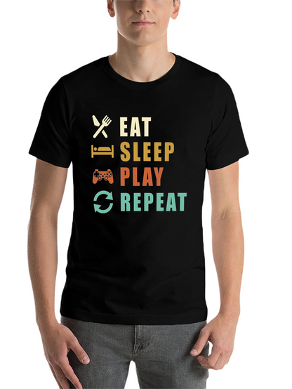 Eat Sleep Play Repeat Gamer T-Shirt