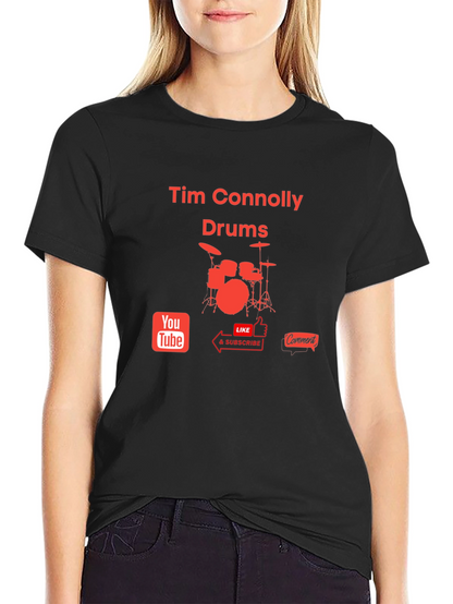 Tim Connolly Drums T-Shirt - Music Lover Tee