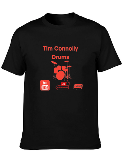 Tim Connolly Drums T-Shirt - Music Lover Tee