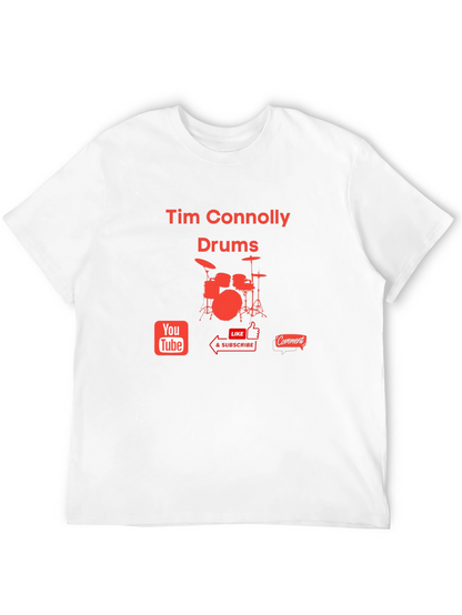 Tim Connolly Drums T-Shirt - Music Lover Tee