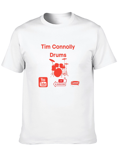 Tim Connolly Drums T-Shirt - Music Lover Tee