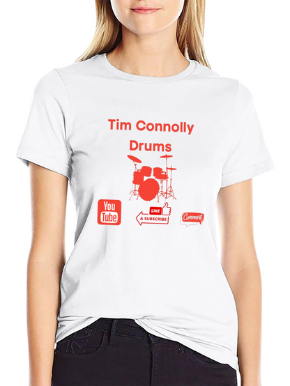 Tim Connolly Drums T-Shirt - Music Lover Tee
