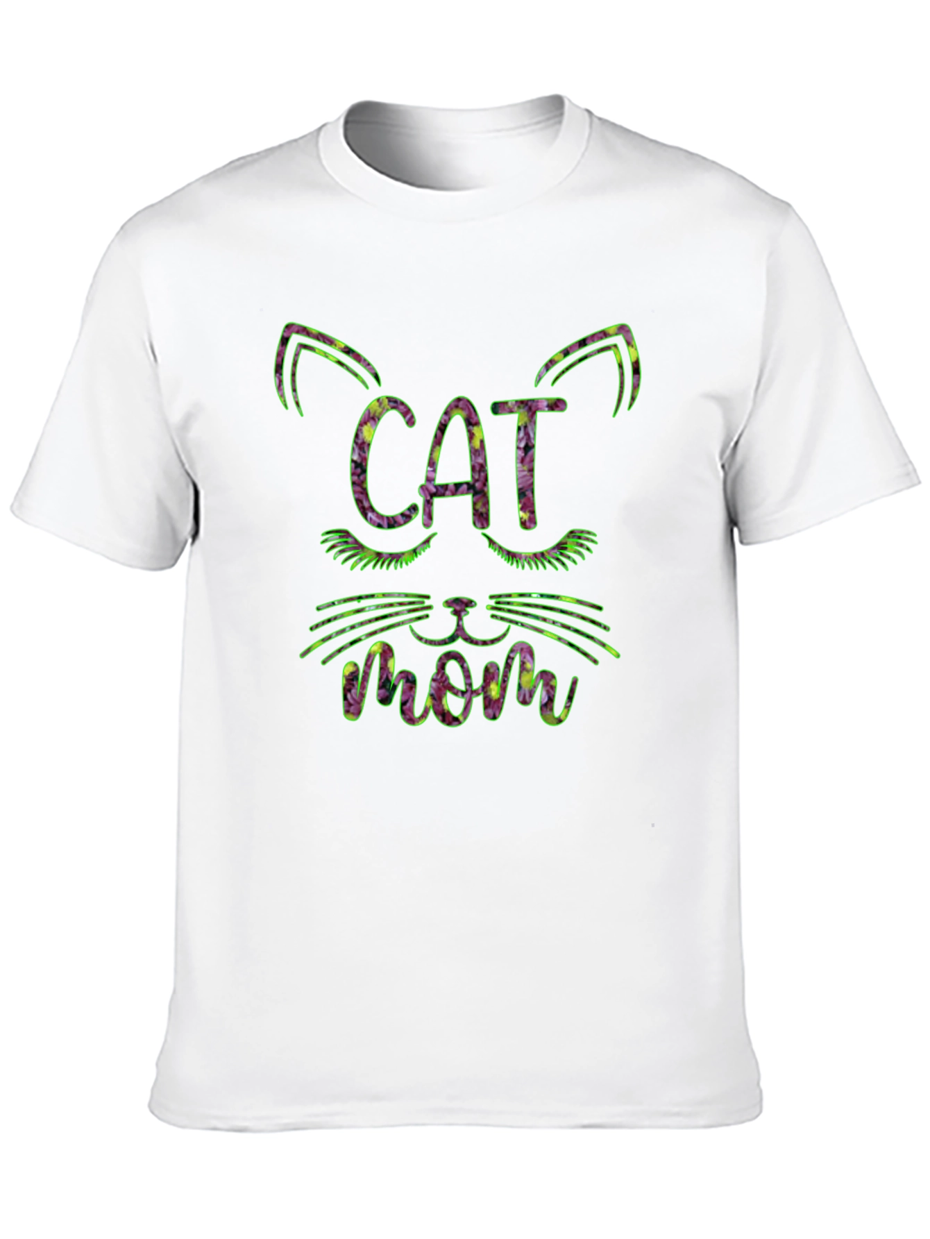 Cat Mom Floral T-Shirt