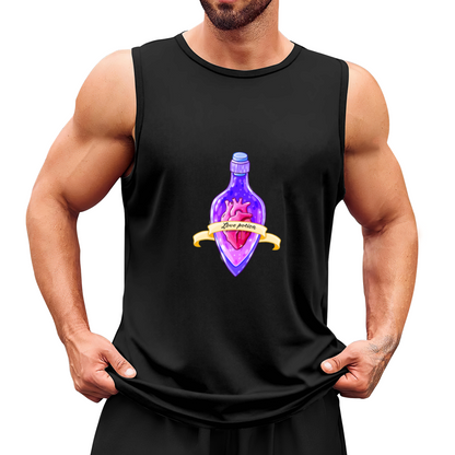 Cute Magic Love Potion Heart Witchy Aesthetic Men Tank