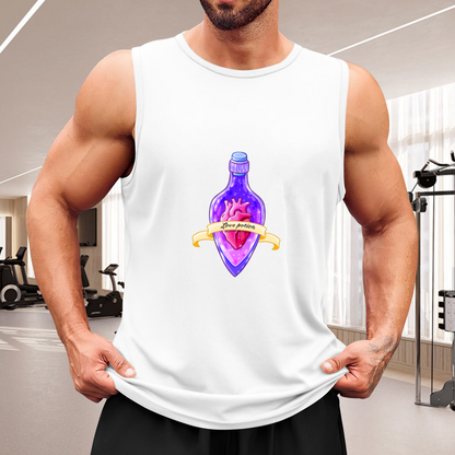 Cute Magic Love Potion Heart Witchy Aesthetic Men Tank