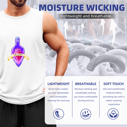 Cute Magic Love Potion Heart Witchy Aesthetic Men Tank