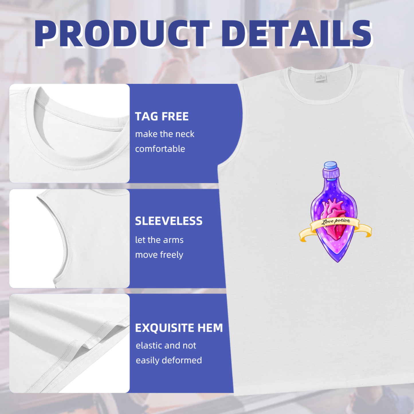 Cute Magic Love Potion Heart Witchy Aesthetic Men Tank