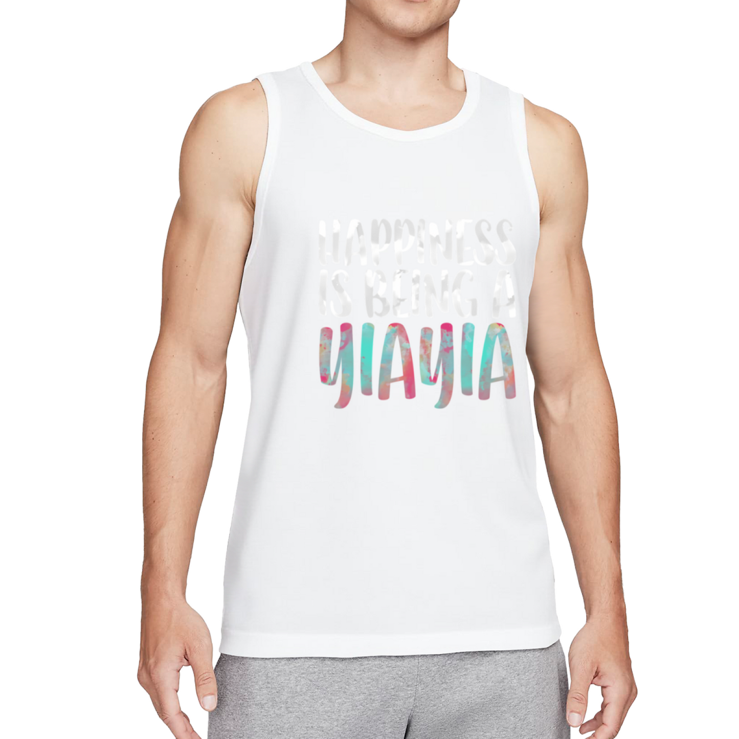 Happiness Is Being A Yiayia Family Life Tank Top