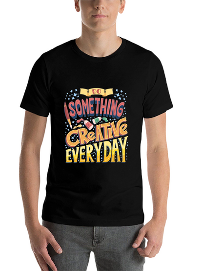 Do Something Creative Everyday Black Graphic Tee